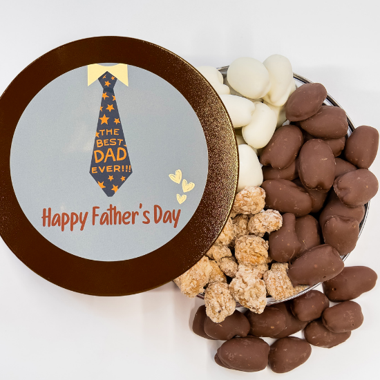 PECAN FAVORITE GIFT TIN, 3 WAY, FATHER'S DAY